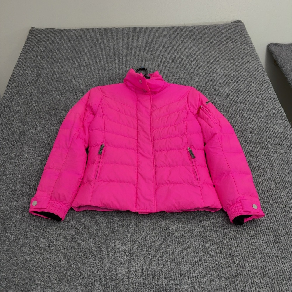 Bogner Fire + Ice Puffer Jacket Womens XS Pink Down Padded Mock Neck Winter Ski